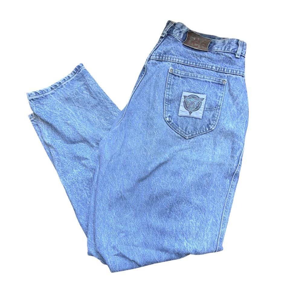Vintage LEE Skyriders 80’s MOM Jeans: Acid Wash Denim: Size 18W: GUC: Retro